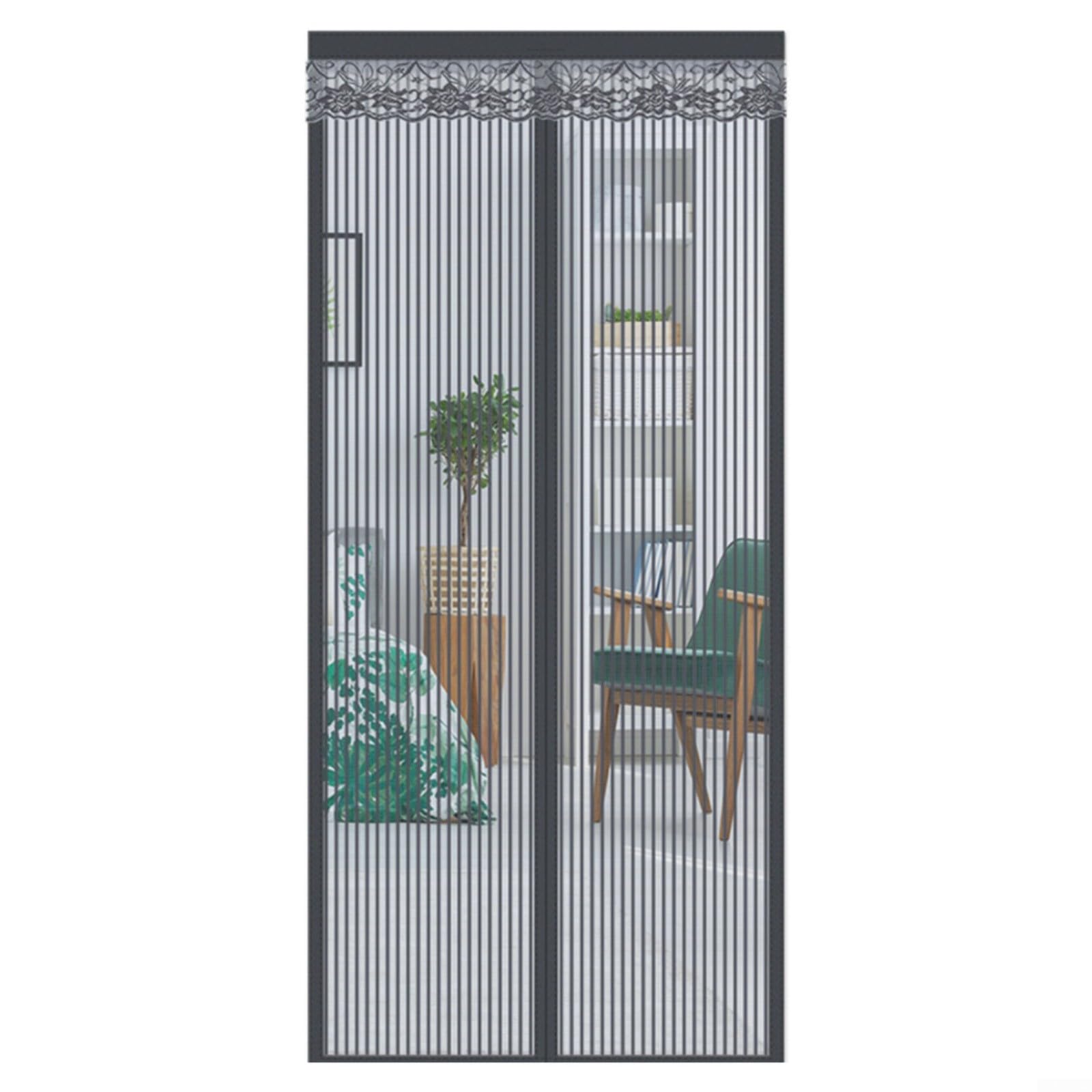 Rideau thermique magnétique pour une maison sans courants d'air de la cuisine au jardin