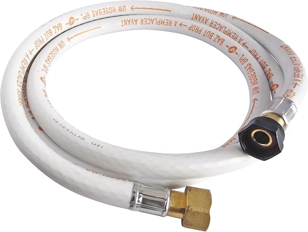 SOMATHERM FOR YOU, Flexible caoutchouc 2m pour gaz Butane/Propane - Raccords écrou tournant 20/150 et 15/21 - Durée de vie 10 ans - Idéal pour alimentation en gaz - 3