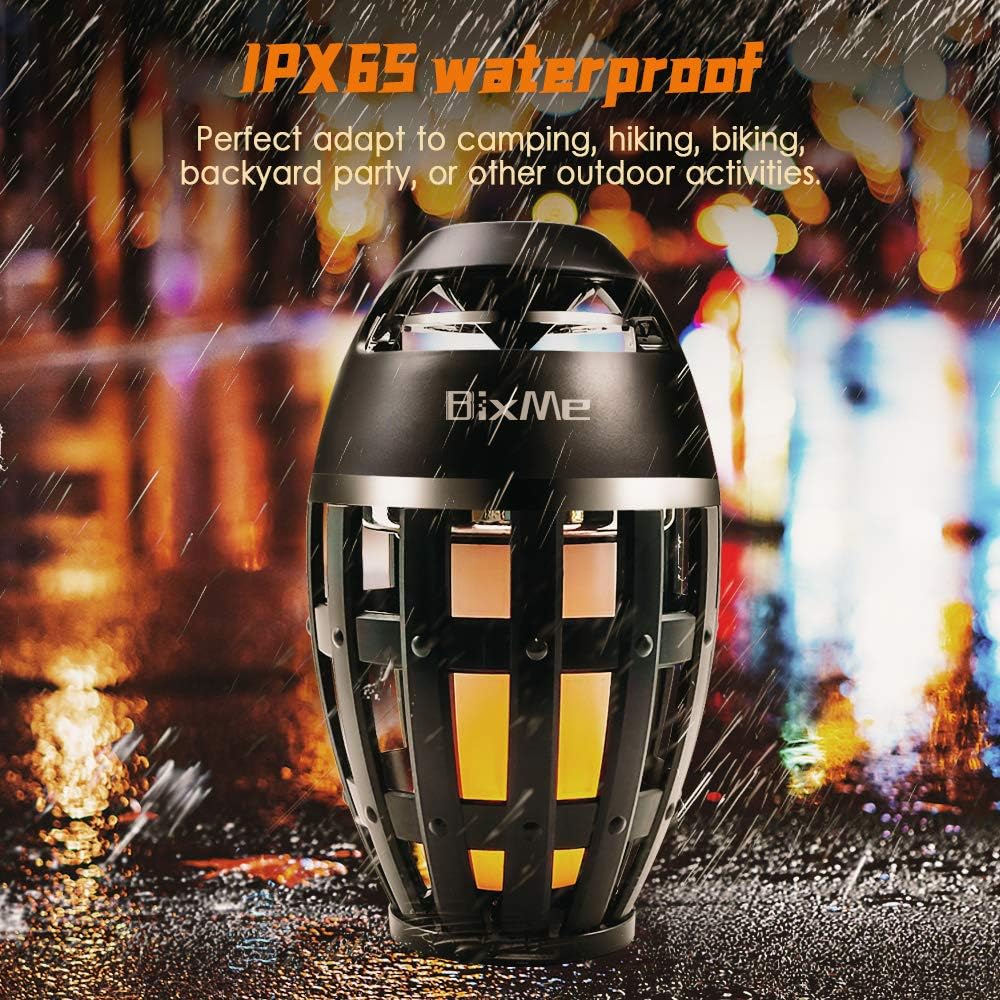 BixMe LED Flame Speakers,Torch Atmosphere Bluetooth Speakers,Outdoor Portable Speakers with Stereo Sound,LED Flickers Warm Table Lamp,TWS Supported,BT4.2 for iPhone/iPad/Android,Best Gift Choice. : Tools & Home Improvement