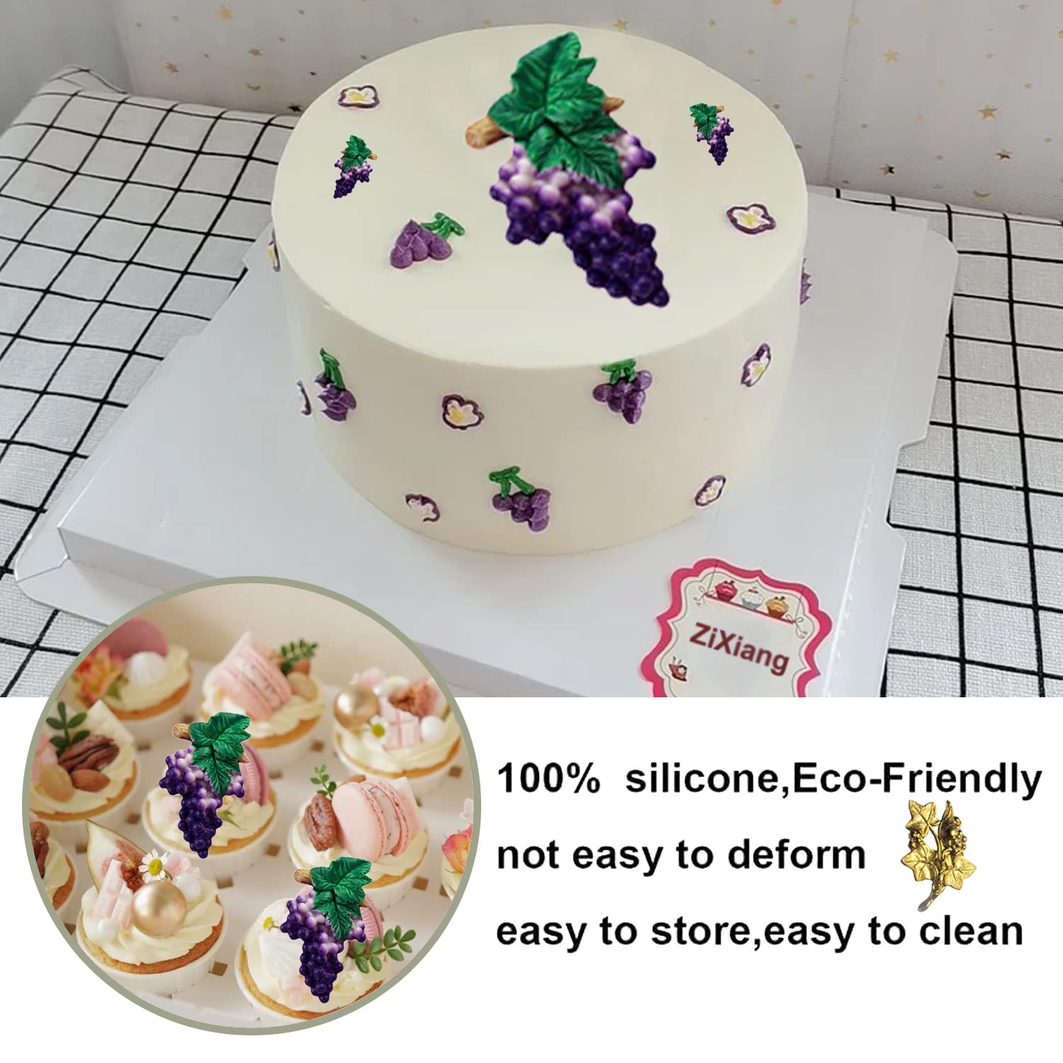 Moule à Bonbons Moules En Silicone Feuilles De Raisin Pour Décoration Gâteaux | Fondant, Chocolat, Bonbons - DIY Pâtisserie Moule Silicone Feuilles Raisin