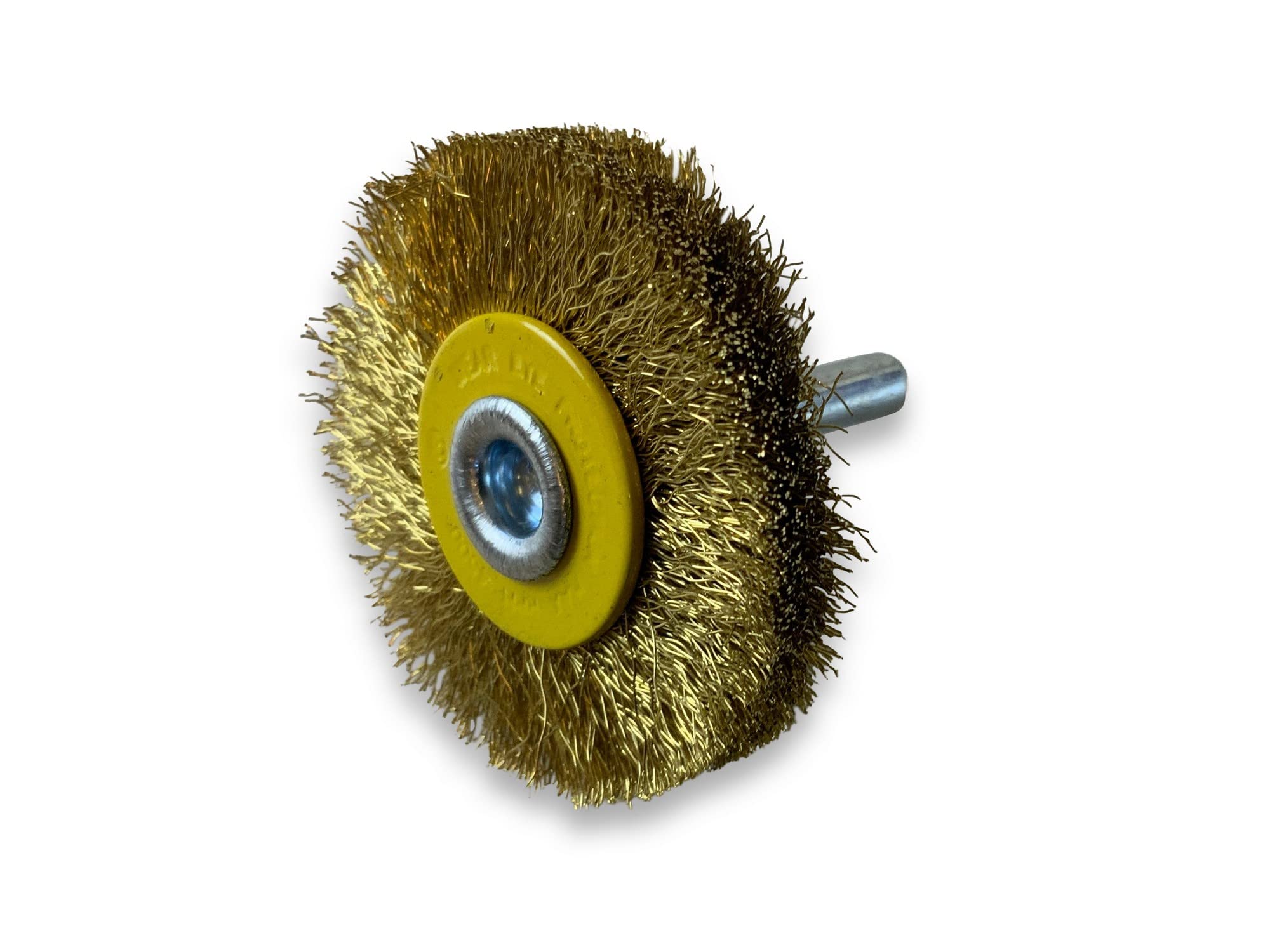 Kibros Lot 10 brosses rot. circ. laiton souple Ø 50 mm 12 mm tige