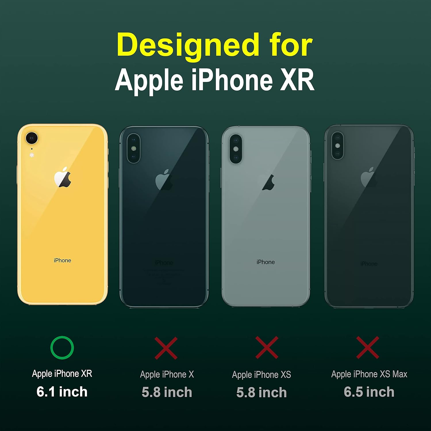 Zapcase Back Case Cover for iPhone XR | Compatible for iPhone XR Back Cover | Liquid Silicon Magic Case with Camera Protection | Dark Green 25 71wtCH8FezL. SL1500