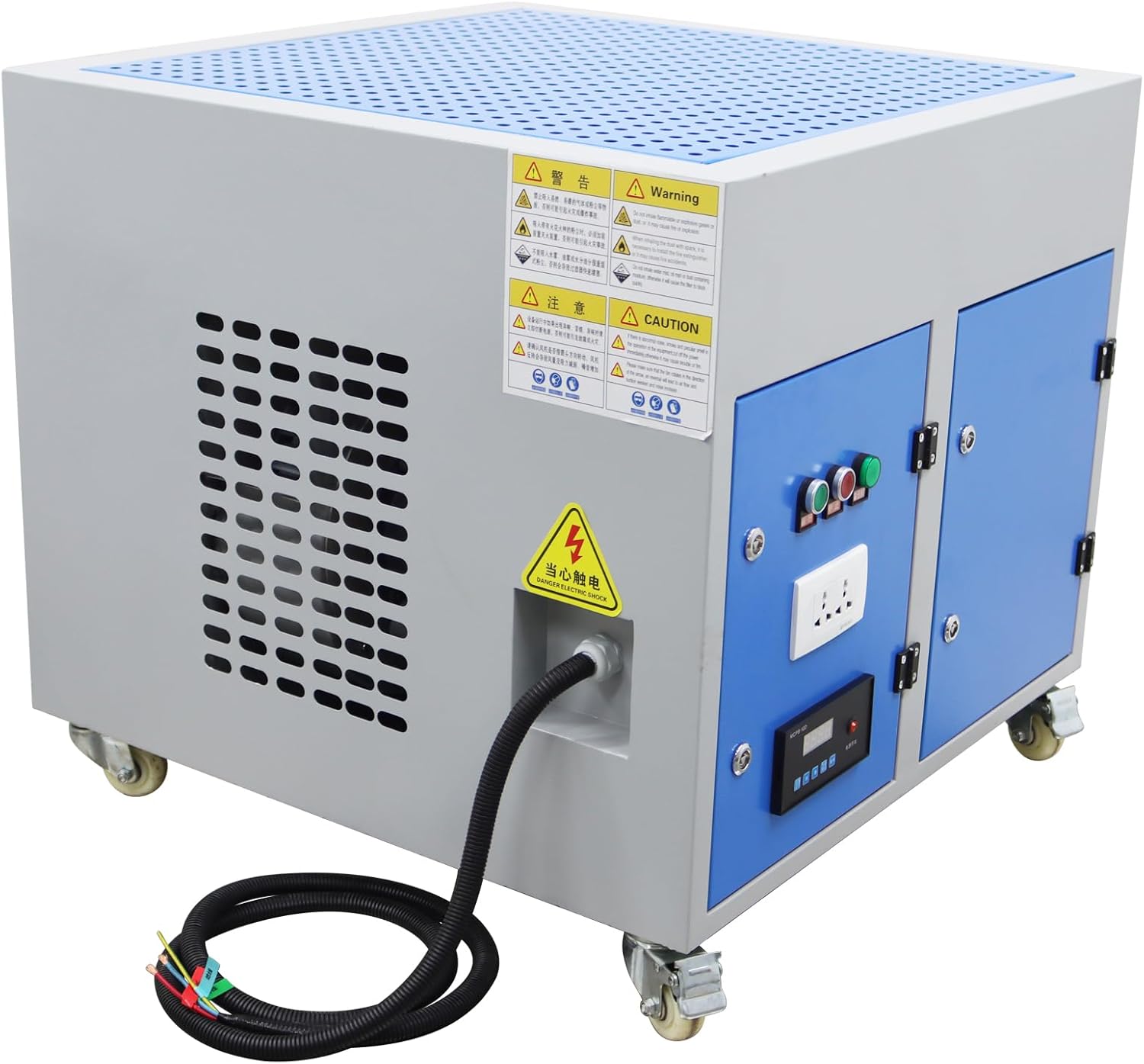 INTSUPERMAI Table Dust Collector Vacuum Welding Machine Welding Smoke Purifier Metal Working Table Dust Collector Vacuum Welding Machine Table Vacuum Cleaner Dust Collector 220V 31.5inch