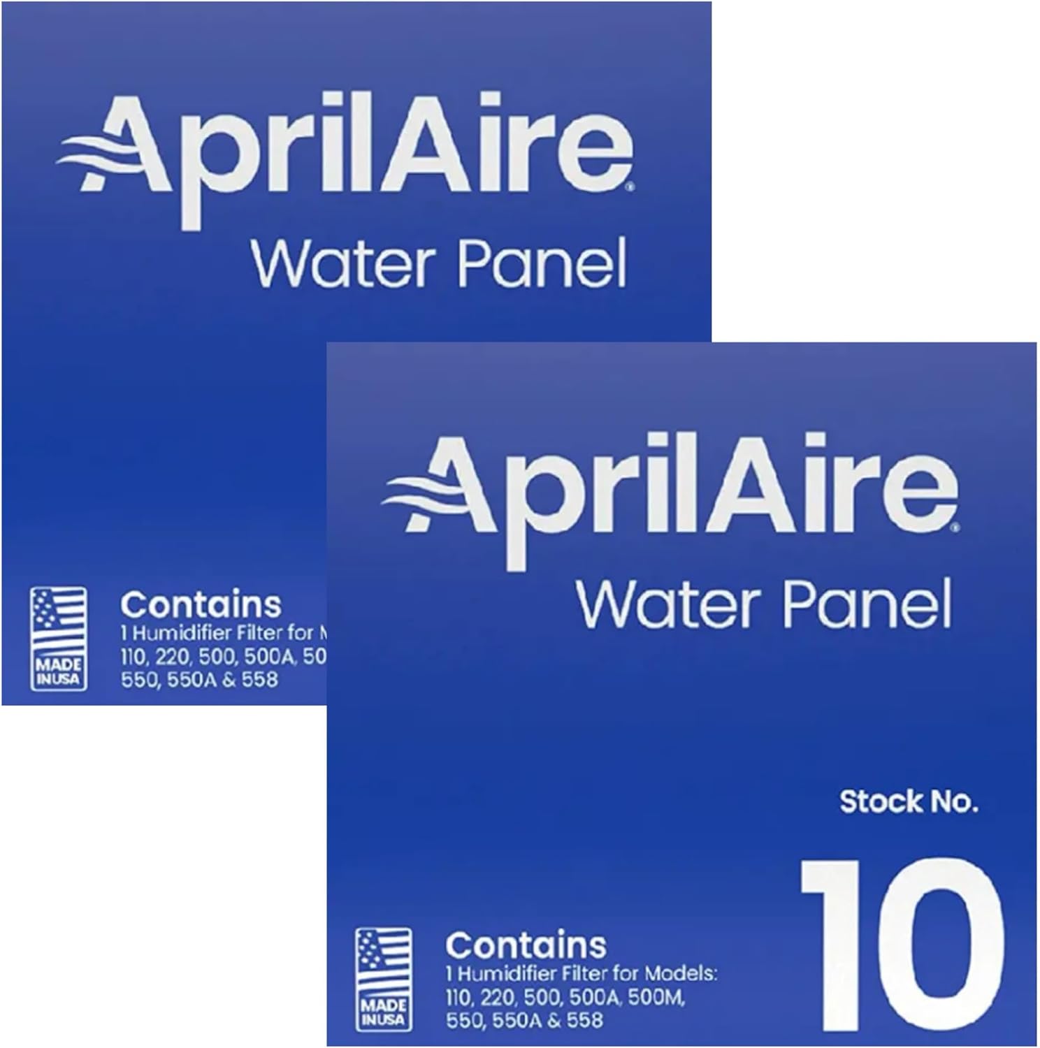 2 Pack for AprilAire # 10 Water Panel Humidifier Filter PAD Replacement for April Aire Whole-House Humidifier Models 110, 220, 500, 500A, 500M, 550, 550A, 558