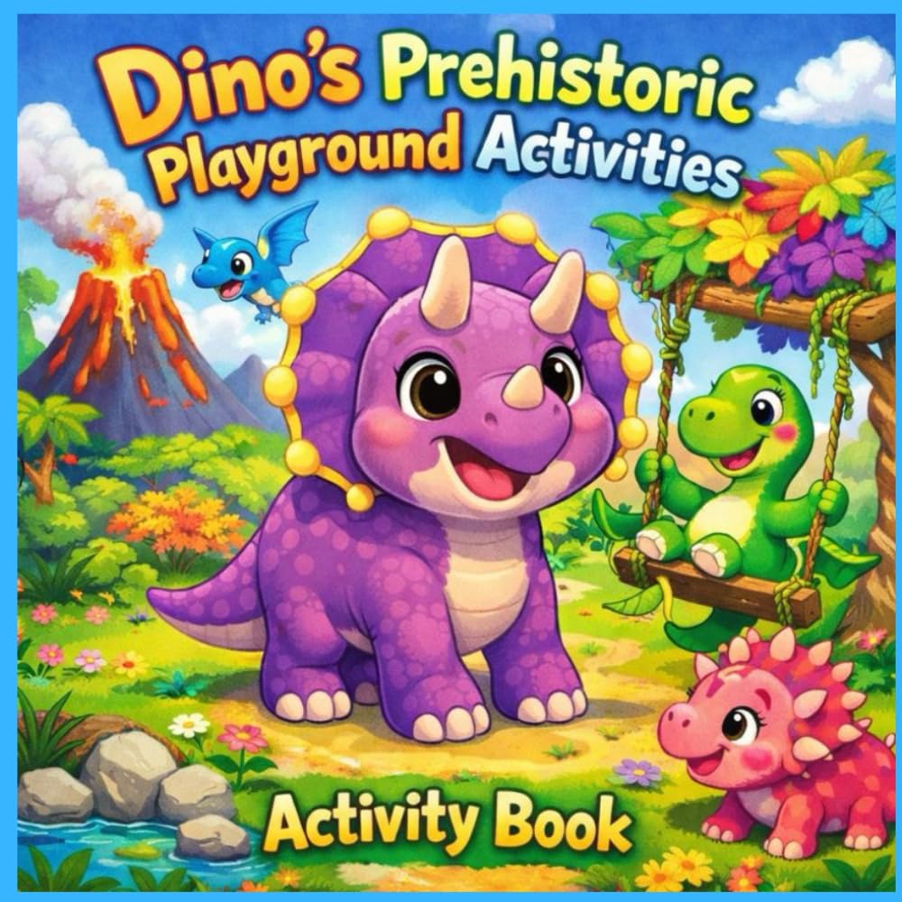 Dino’s Prehistoric Playground Activities: A Fun and Educational Dinosaur Activity Book for Kids Ages 3–8