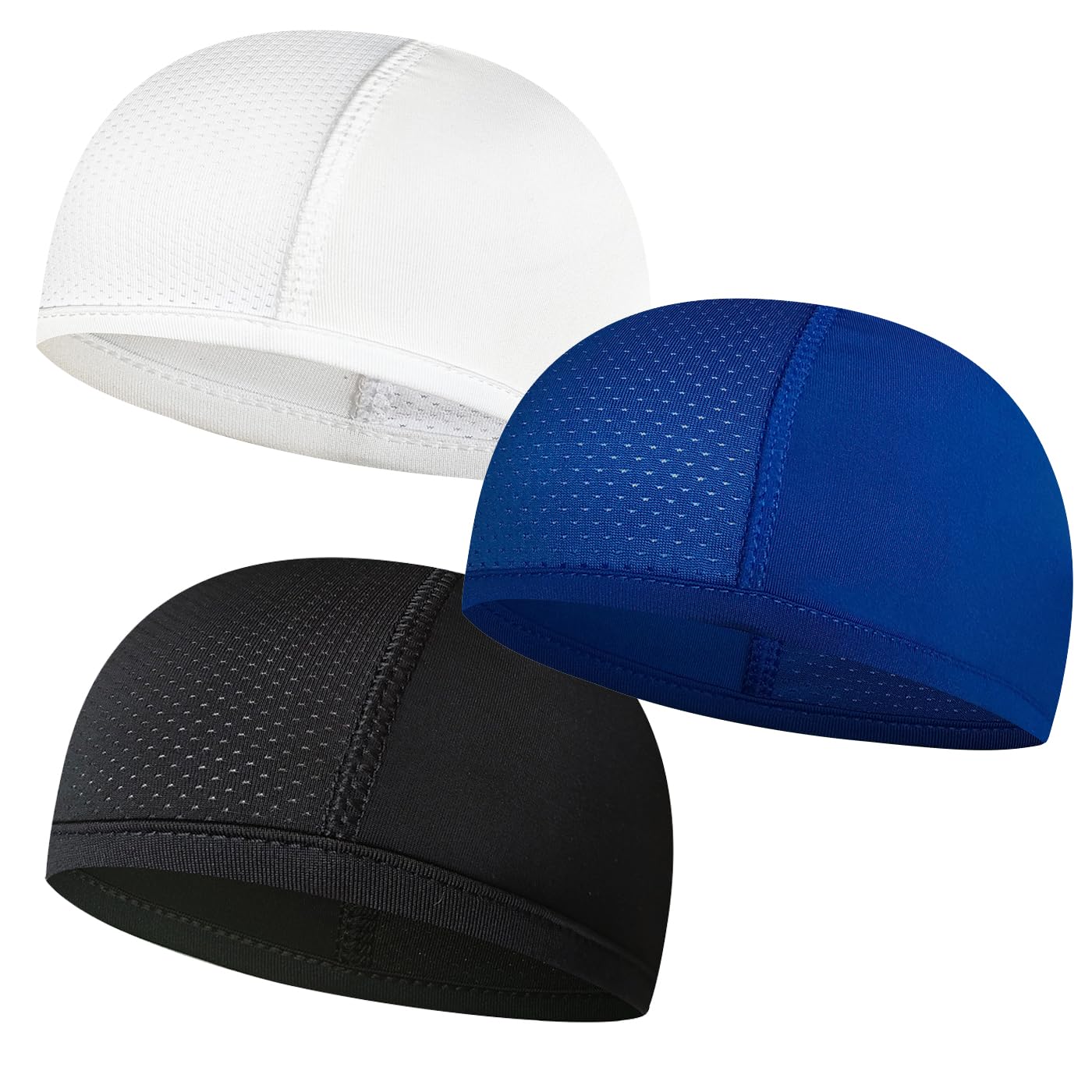 SSKHE 3PCS Summer Cycling Hat Running Caps Quick-Drying Hat Breathable Summer Under Helmet Hats for Skiing Cycling Snowboarding Outdoor