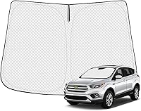 Vista 9 de Parasol para parabrisas para Ford Escape 2020-2025 2026, accesorios gruesos de 6 capas plegables para ventana delantera, protector de visera solar