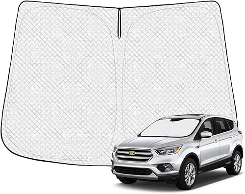 Miniatura 9 de Parasol para parabrisas para Ford Escape 2020-2025 2026, accesorios gruesos de 6 capas plegables para ventana delantera, protector de visera solar