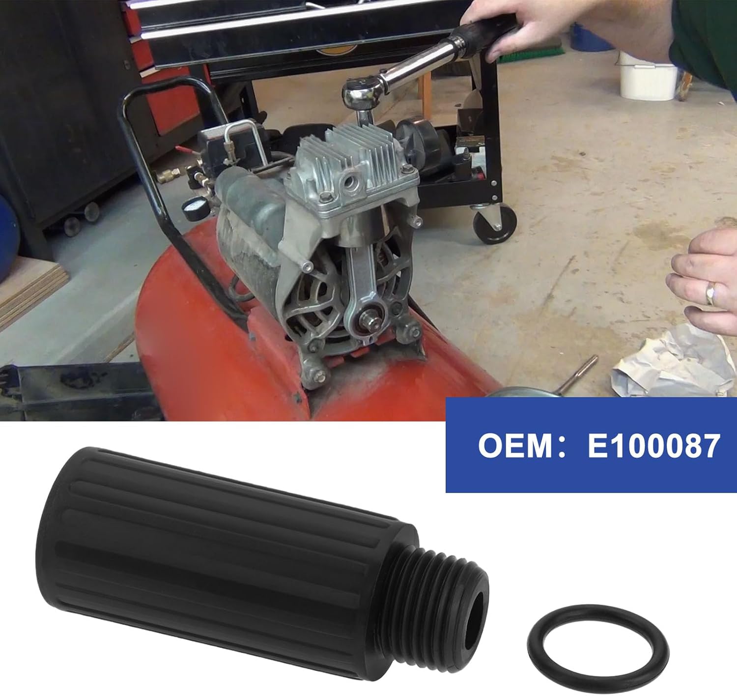 SING F LTD 3pcs Oil Cap Plug M15 1.5mm Air Compressor Breather Rod E100087 Compatible with Craftsman Compatible with Powermate Compatible with Coleman Compatible with Husky