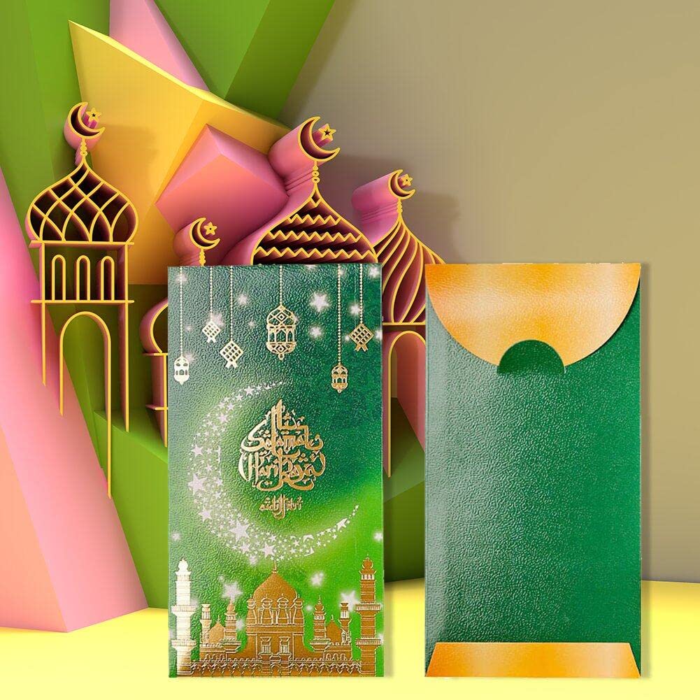 Eid Mubarak thème monnaie enveloppes pour argent comptant porte-cartes Ramadan M