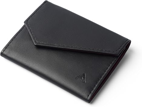 Allett Accordion Wallet, Noir Leather, RFID Blocking, Magnetic Closure, Slim, Minimalist, Bifold, Water Resistant, Thin - Holds 2-15 Cards, Bills, Coins - For Men & Women