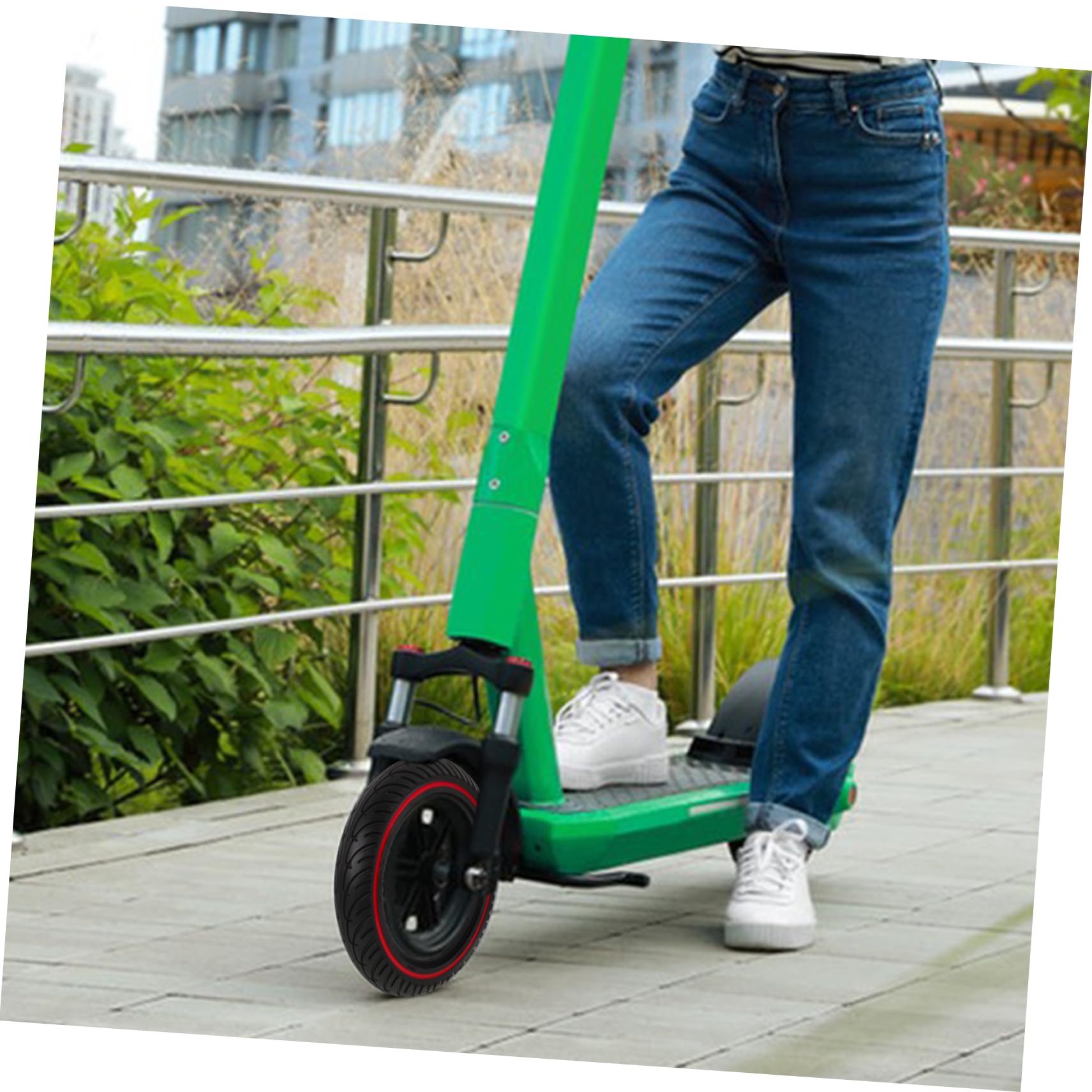 Gatuida Roue De Scooter Nid Abeille pour Pneu De Remplacement Non Gonflable Conduite Compatible avec Trottinettes Électriques