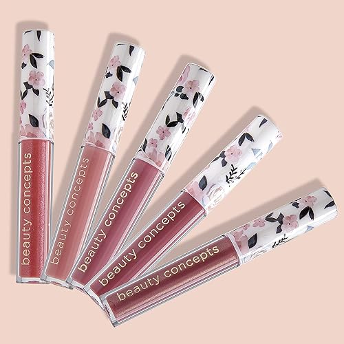 Miniatura 2 de Beauty Concepts - Colección de brillo de labios  Juego de maquillaje de labios brillante para un acabado radiante, colección floral