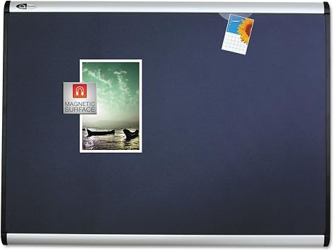 Quartet Prestige Plus Magnetic Fabric Bulletin Board, 4 x 3 Feet, Aluminum Finish Frame MB544A