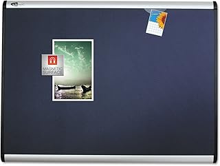 Quartet Prestige Plus Magnetic Fabric Bulletin Board, 4 x 3 Feet, Aluminum Finish Frame (MB544A)