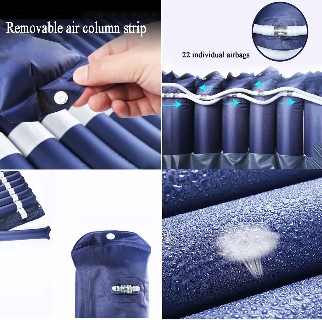 Materasso antidecubito, Materasso Anti-piaghe da decubito, Materasso ad Aria con Bolle Alternate e Pompa Regolabile, Materasso per la Cura degli Anziani per la prevenzione delle ulcere
