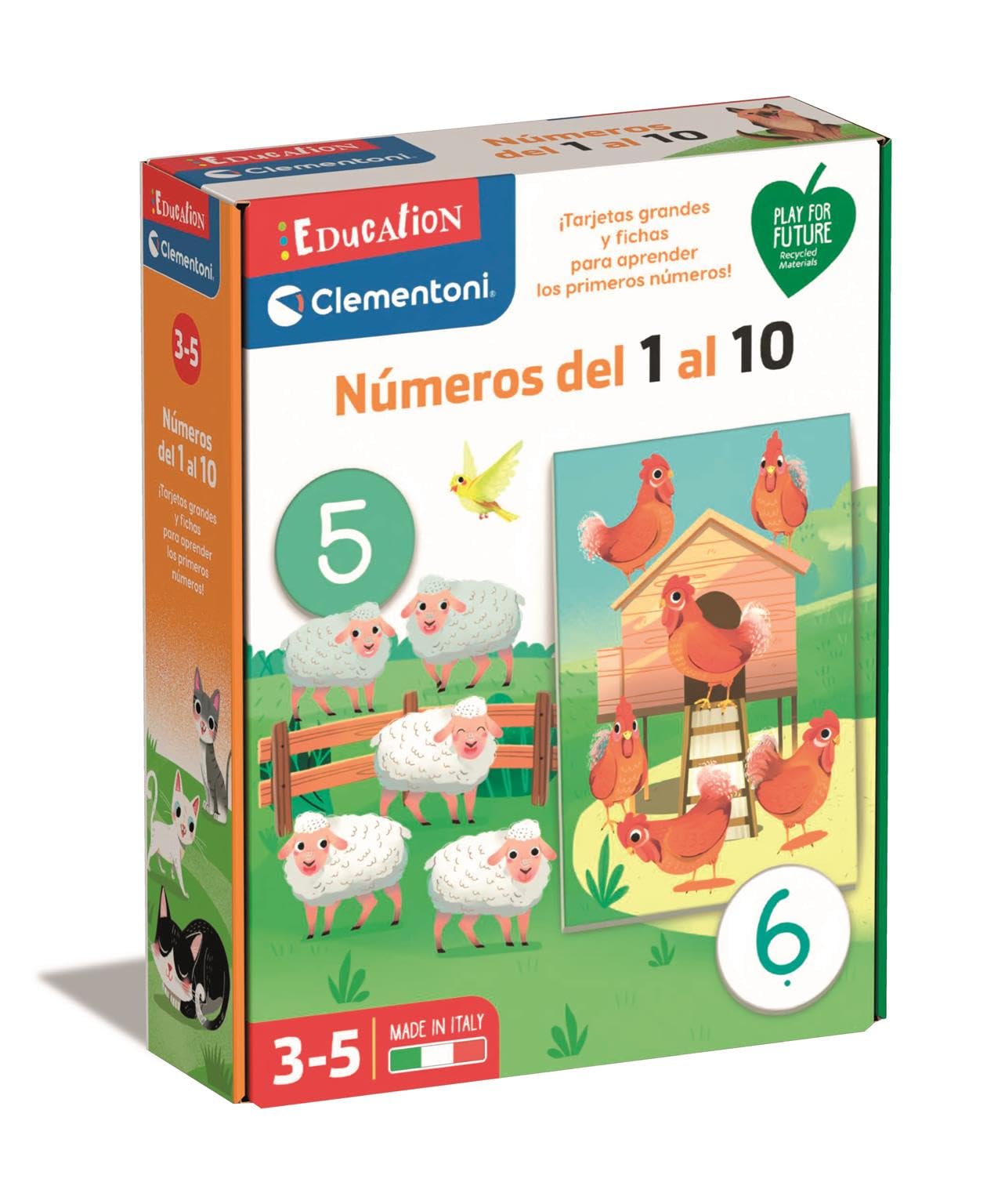Clementoni - Numbers from 1 to 10 - Educational Game Learn to Count, Mathematics and Animals for Children +3 years, 55447 The Forest Stewardship Council