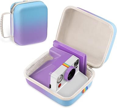 Camera Case for Polaroid Now 3rd/ Now 2nd/ Now+ Generation 2/ Now+ 3rd/ 1-2 Generation I-Type Instant Camera, With Comfort Handle for Easy Carrying and Traveling Gradient