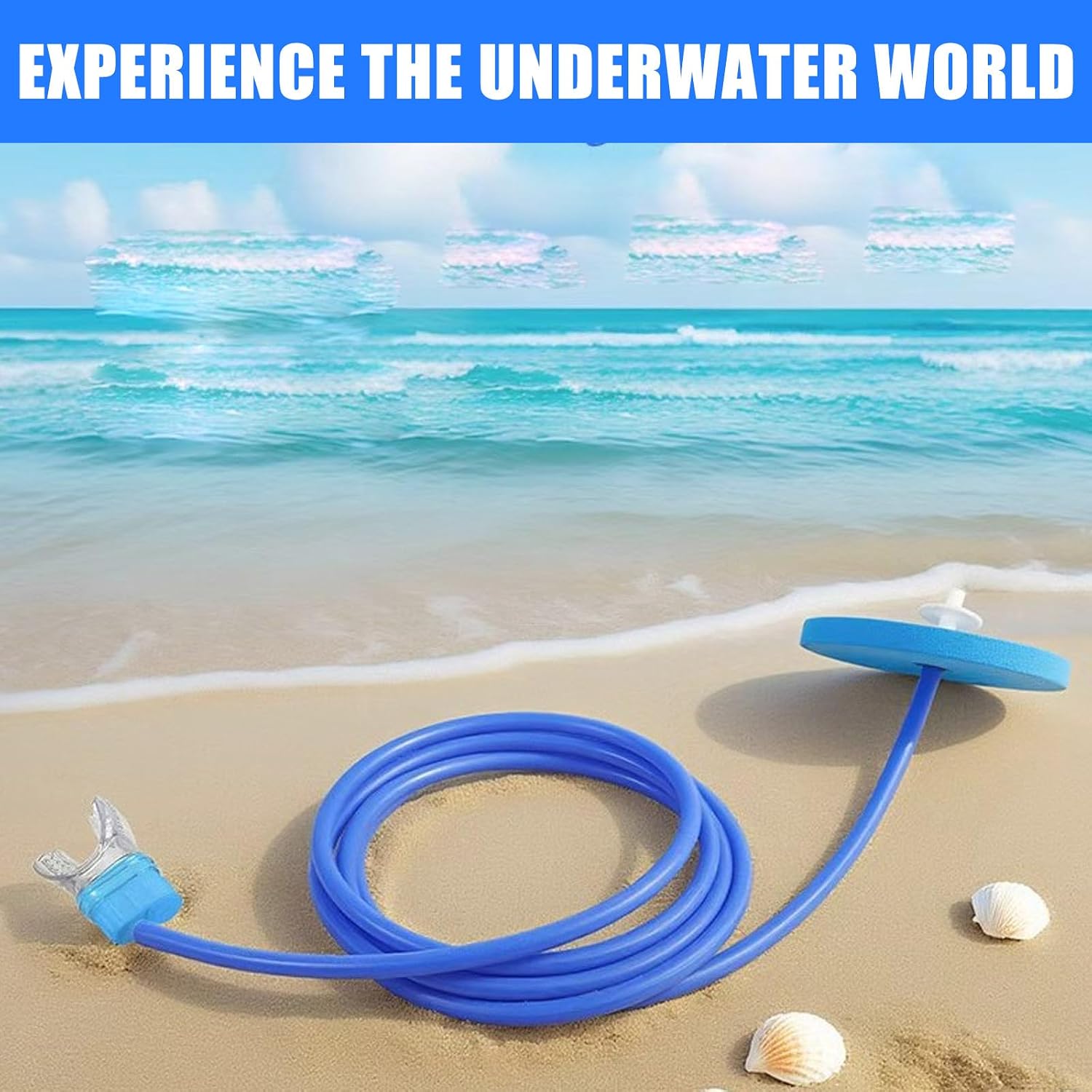 Diving Snorkels Breathing Tube Long Snorkels Breathing Apparatus for Scubas Diving and Underwater Exploration Portable Long Apparatus