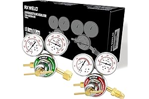 RX WELD Oxygen Acetylene Regulators for Professional Welding and Cutting
