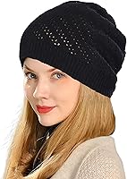 kilsel Thin Crochet Beanie Hat for Women - Lightweight Slouchy Knit Cap, Breathable Mesh for Summer Winter Fall