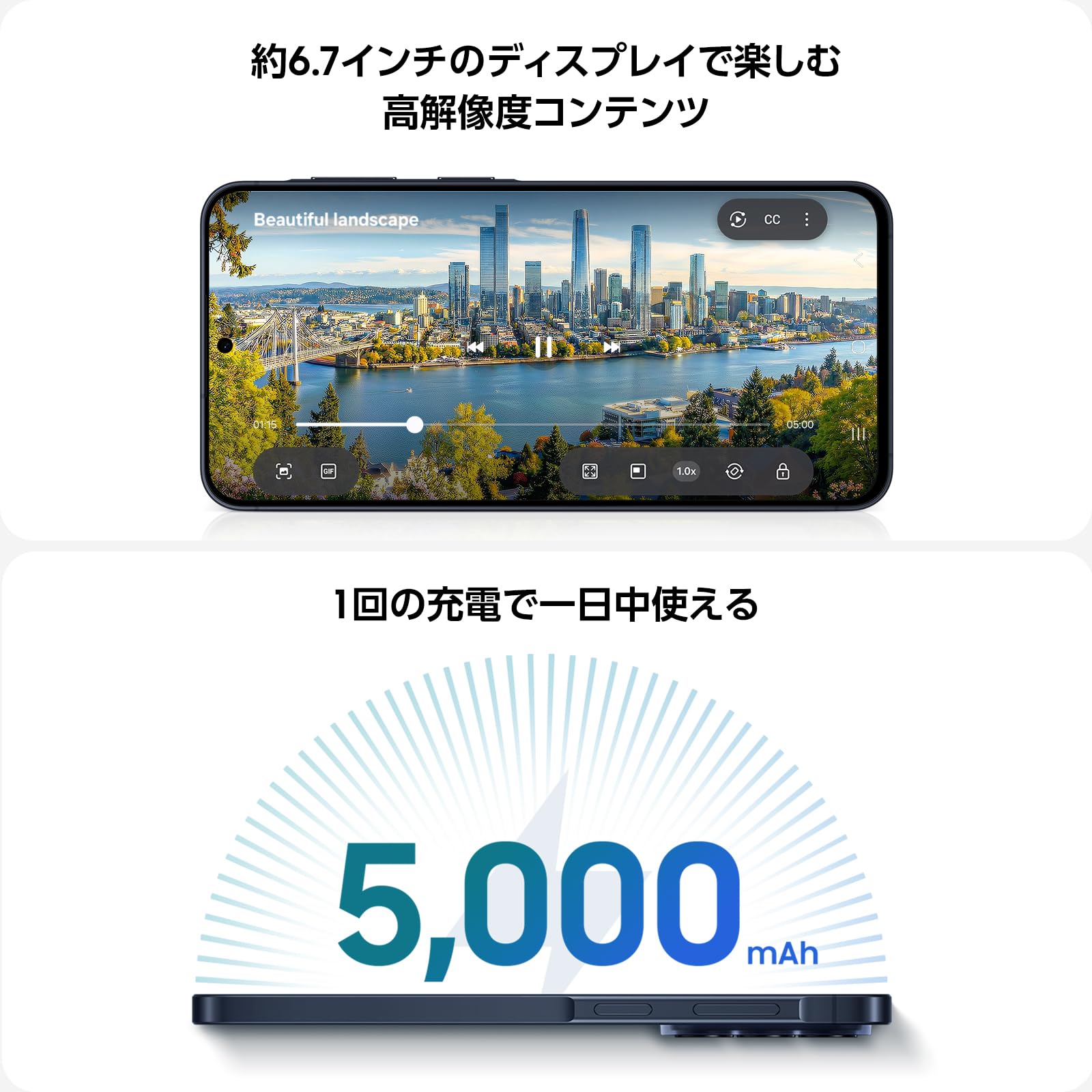 Amazon | Samsung Galaxy A57 5G 128GB｜オーサムアイシーブルー｜AI