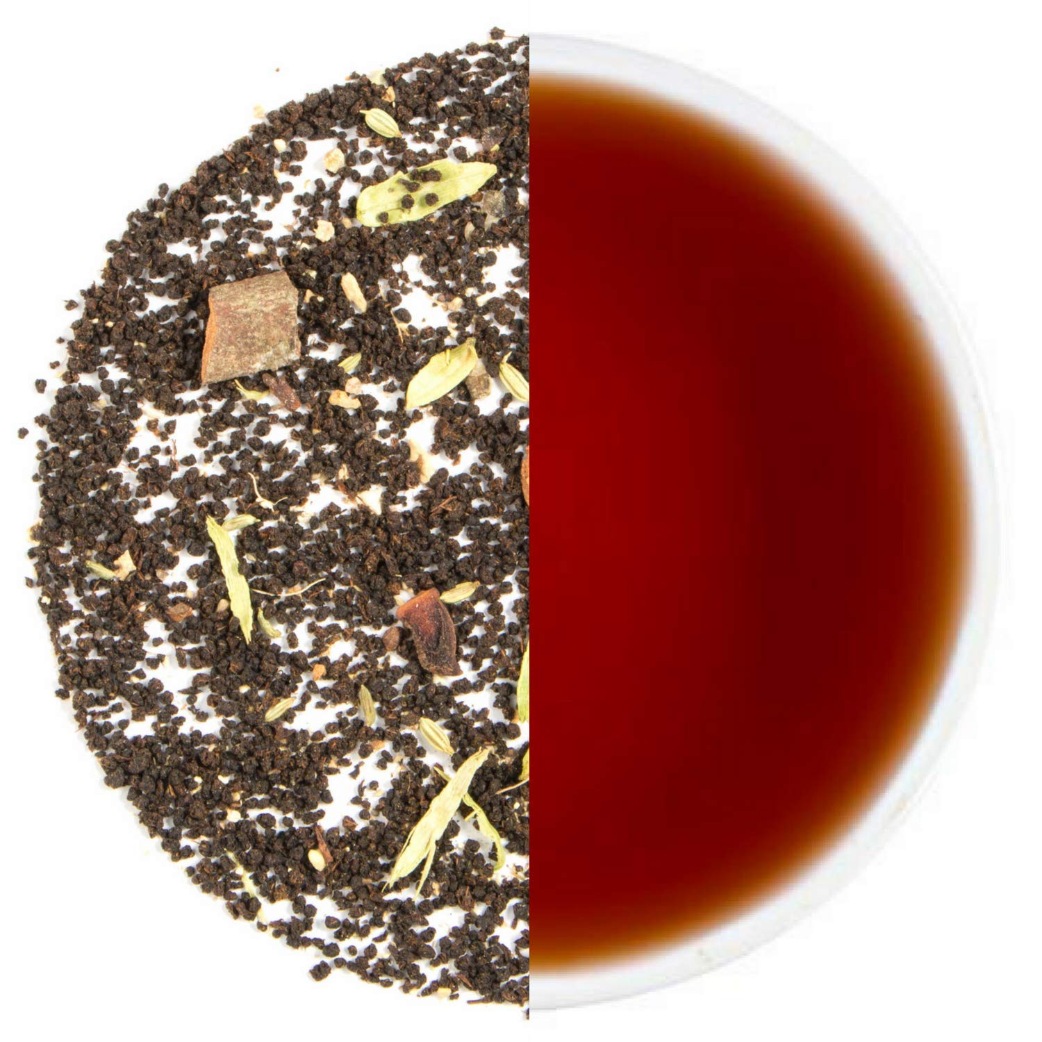 Tearaja Kolkata Masala Chai Tea 100 G | Premium Masala Tea with 100% Natural Spices | Ginger, Cardamom, Tulsi, Cloves, Black Pepper | Rich Taste and Aroma