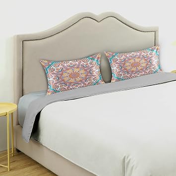 Noble Mandala Flower Blossom Pillowcase Pillow Cover Case Sham Queen Size Breathable Pillow Home Decor Decorative 20 x 30