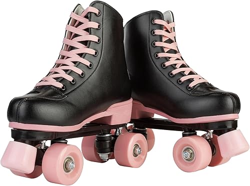 Miniatura 5 de Unisex Indoor and Outdoor Roller Skates Classic High-top for Adult Skating Four-Wheel Roller Skates