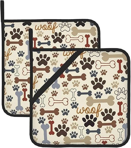 Soportes para ollas con patas de perro para cocina, resistentes al calor, para cocinar, hornear, asar a la parrilla, microondas