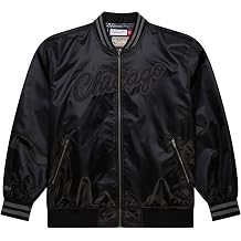 Mitchell & Ness M&N Satin Bomber Jacket - STATESIDE Chicago Bulls black
