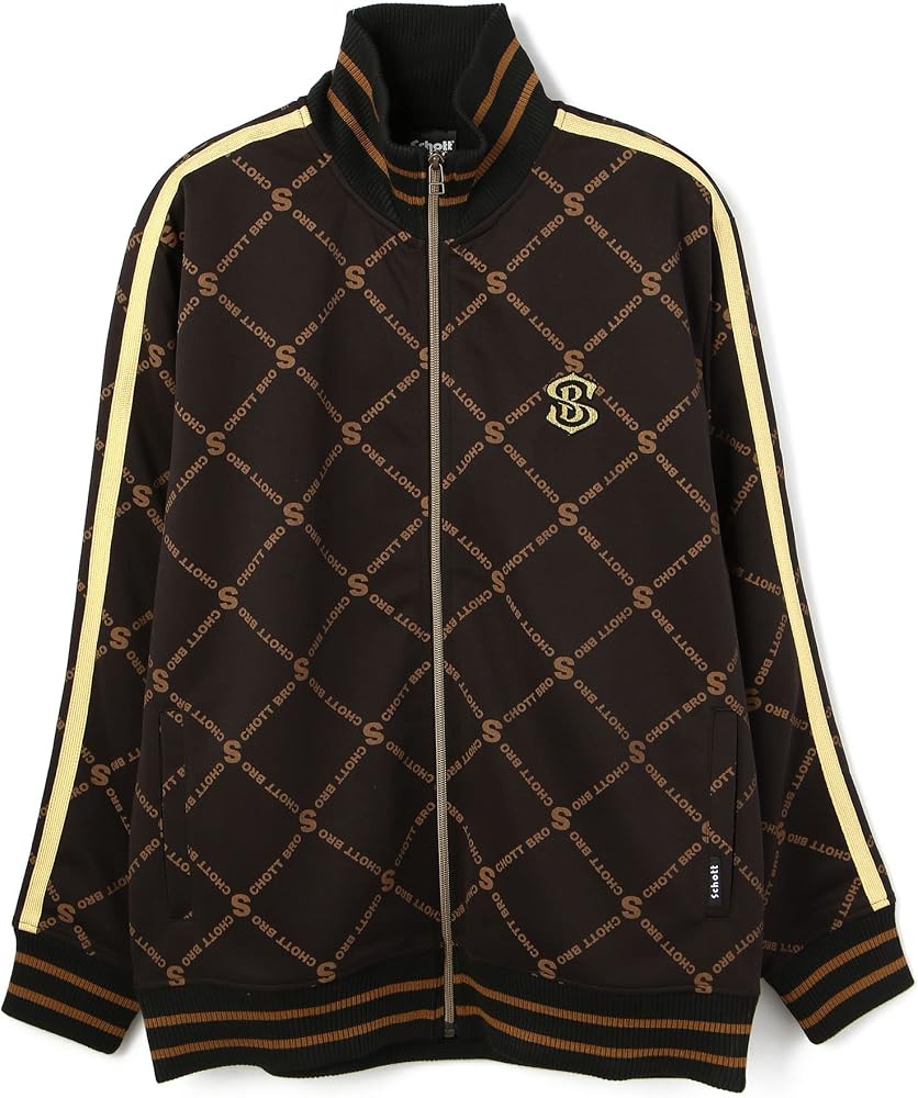 Amazon | [Schott NYC] [ショット] ロゴパターン ジャージ ジャケット