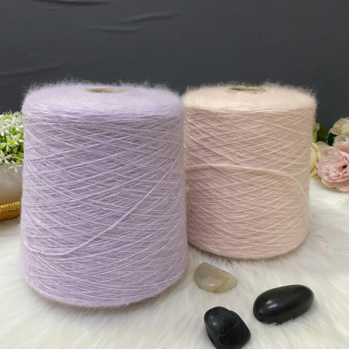 Filato di Mohair 500 G/pz, Super Morbido E Caldo, Filato per Uncinetto in Lana per Bambini, Anti-Pilling, per Lavorare A Maglia A Mano, Sciarpe, Maglioni., 69