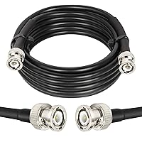 Vista 7 de RG8X - Cable coaxial BNC macho a BNC macho de 3 pies, 2 unidades, 50 ohmios, pérdida ultra baja para antena, radio RF, módem, osciloscopio