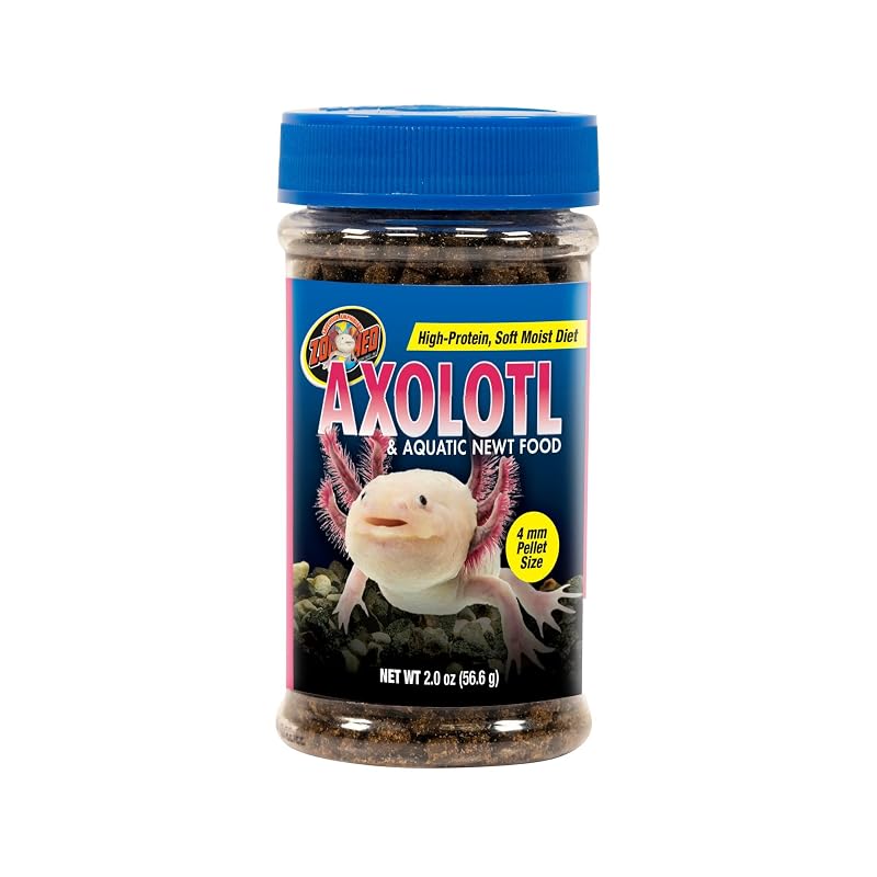 Alimento para Axolotes e Tritões Aquáticos Zoo Med, Pellets Macios de Peixe, 56 g