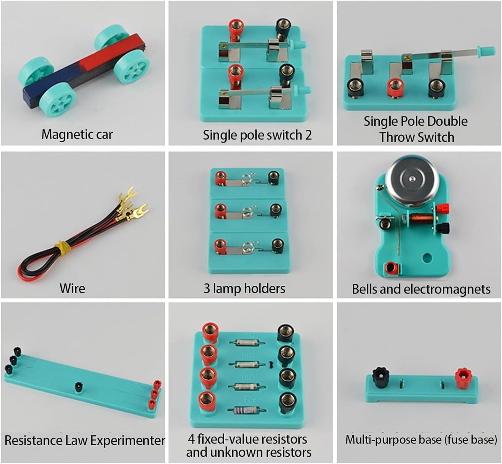 Umfassende elektromagnetische elektrische Experimentierbox, physikalische Laborausrüstung for die Forschung zu elektromagnetischen Schaltkreisen und Energieumwandlung