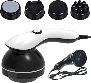 Asopal Handheld-Cellulite Massager, Body Sculpting-Machine Full Hand Held Back-Massager, Body Shaper for Women, Celulitis-Remover with 4 Massage Wand Attachments