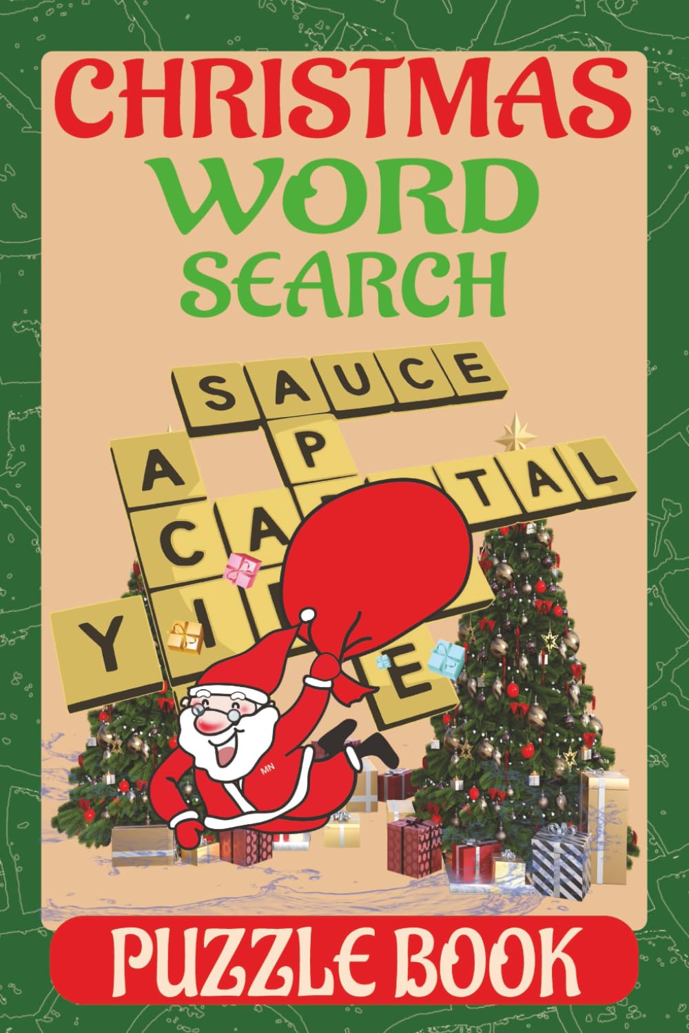 Retro Fun Christmas Word Search: Christmas word search for adult, Kids; Comfortable to read 6x9 Print Word Puzzles for Holiday Relaxation and Stress Relief
