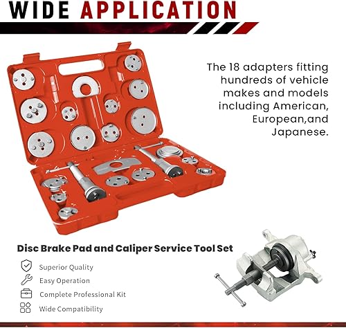 Miniatura 10 de ATPEAM Herramienta de compresión de pinza de freno, herramienta de compresión de pinza de freno de alta resistencia, herramienta de compresión de