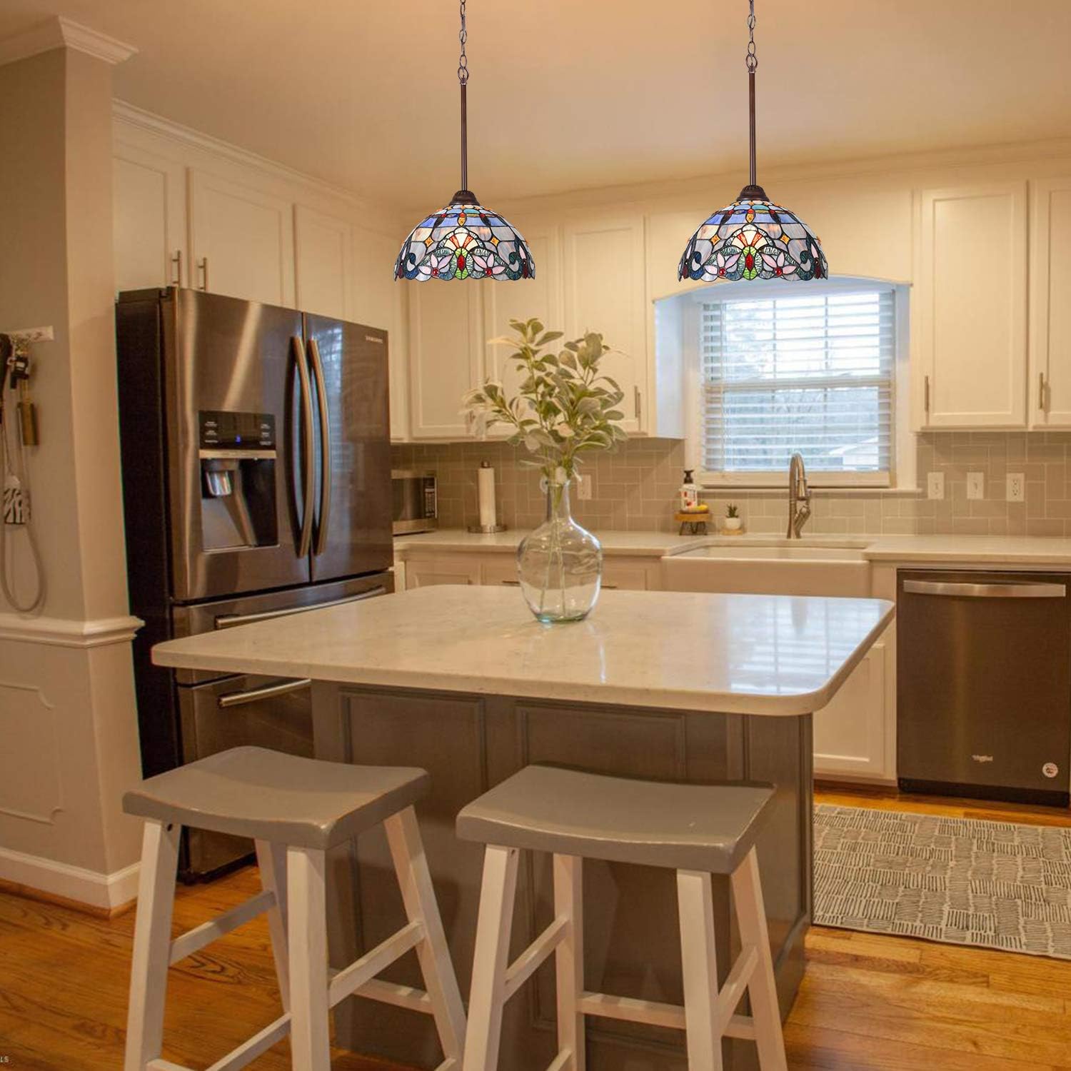 Best Cyber Deals 🔥 Capulina Tiffany Pendant Light 12 Inches for Kitchen Island Dining Room Traditional Handicrafts Antique Stained Glass Hanging Light Flash Deals - 60% OFF Capulina Tiffany Pendant Light 12 Inches for Kitchen Island Dining Room Traditional Handicrafts Antique Stained Glass Hanging Light