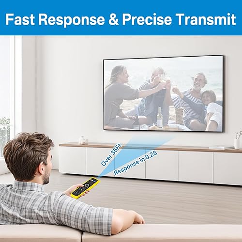 Miniatura 7 de NH500UP - Reemplazo remoto compatible con control remoto Philips para Smart TV con cubierta amarilla brillante para Philips TV, reemplazo remoto