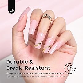 Beetles Nail Tips Medium Square 576Pcs 12 Sizes - Pre-Etched Soft Acrylic Nail Tips Half Matte False Nails Nail Art Full Cover Press Ons Nail Extensions Gift Set Home DIY Nail Salon