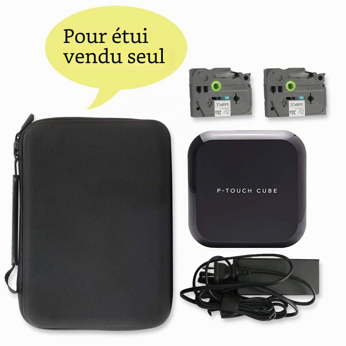 co2CREA Dur Étui de Voyage Rigide Housse Cas pour Brother PT-P710BT Fabricant d'étiquettes（boîte Seule）