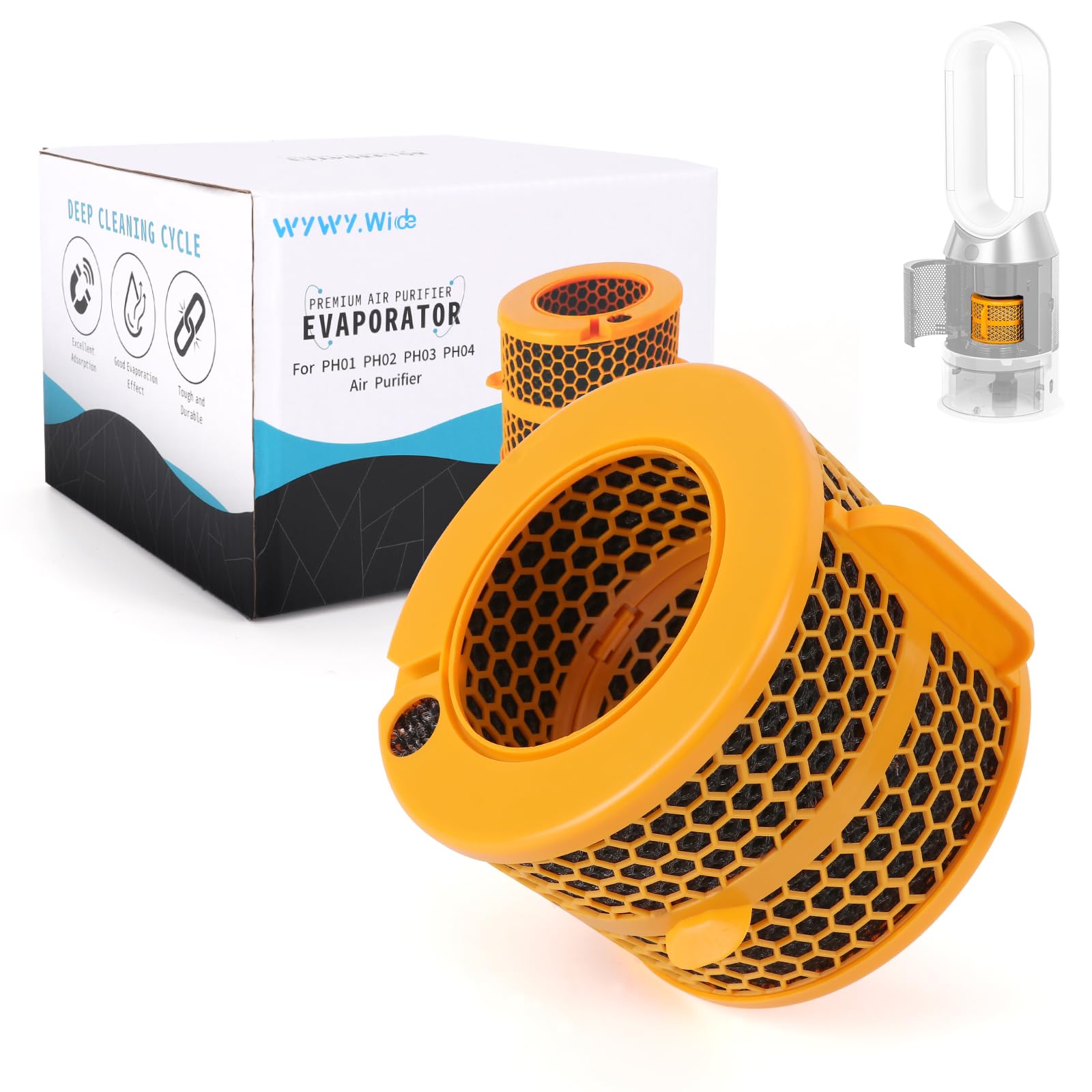 Luftreiniger-Filter Kohlefilter Verdampferfilter für Dyson Pure