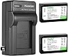 Kastar 2-Pack Battery and AC Wall Charger Replacement for Samsung BP-1410, BP1410, ED-BP1410 Battery, Samsung NX30, EV-NX30ZZBGBUS, WB2200, Digimax WB2200, WB2200BMBCL, WB2200F, Digimax WB2200F Camera
