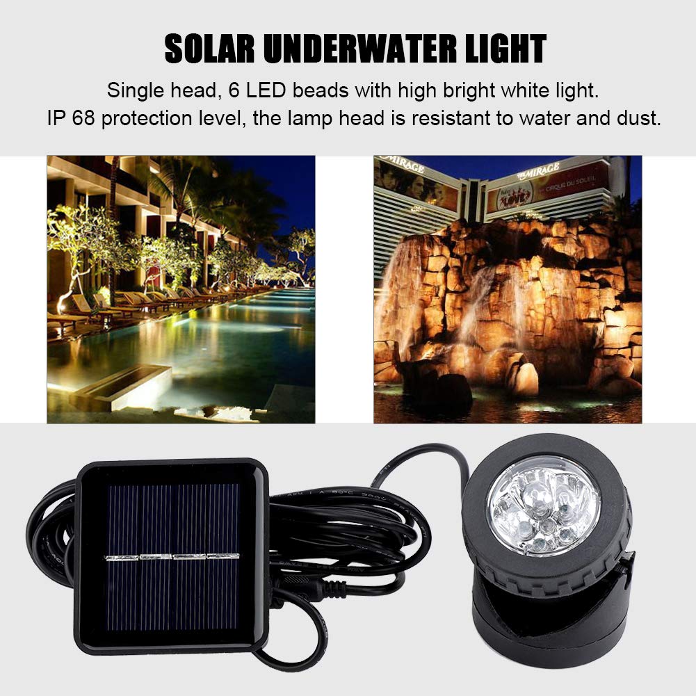 LED Solarleuchten Unterwasserleuchten Solarleuchten Unterwasserlicht Solarleuchten LED Unterwasserlicht Unterwasser Dekoration IP68 Wasserdicht für Unterwasserbeleuchtung Hof Weg