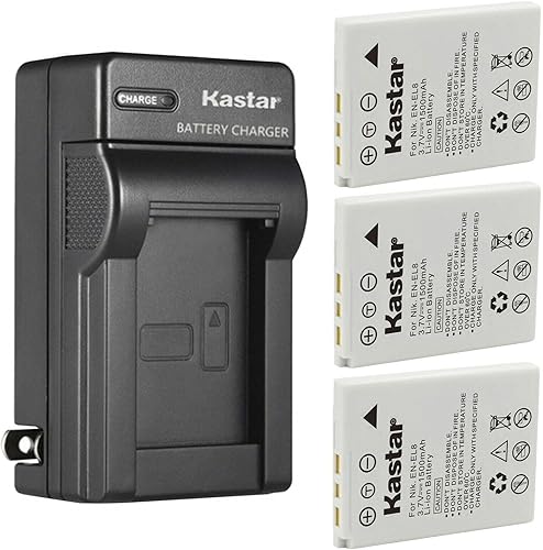 Miniatura 7 de Kastar Paquete de 2 baterías y cargador de pared AC de repuesto para batería Nikon EN-EL8 ENEL8, cargador Nikon MH-62, Nikon Coolpix P1 P2 S1 S2 S3