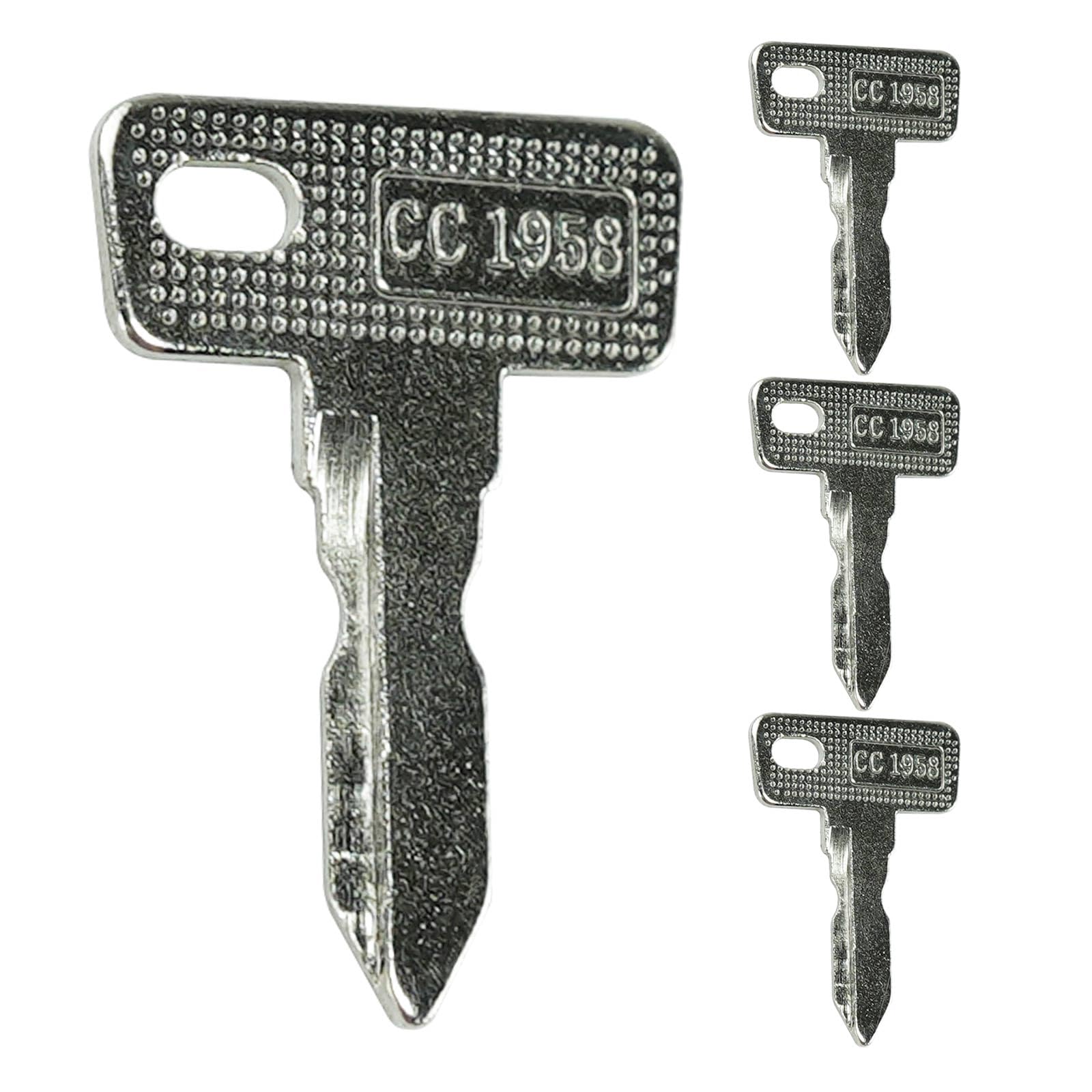 4PCS Golf Cart Club Car Keys Replacement for 1982-Up Club Car Precedent DS and Tempo Gas Electric 1012505