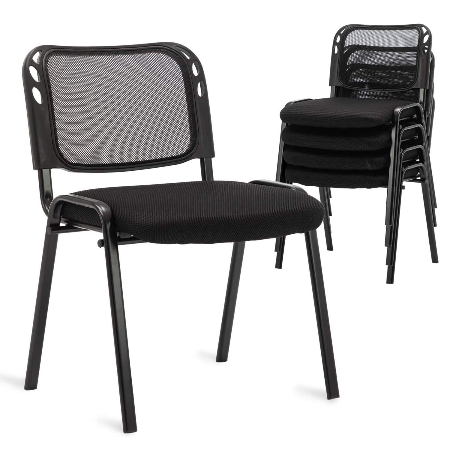 Buy Stackable Conference Chairs Set of 5 Reception Chairs, DM Furniture