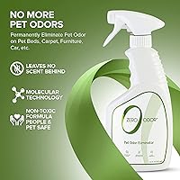 Vista 6 de Zero Odor - Eliminador de olores de mascotas - Elimina permanentemente los olores del aire y la superficie, 16 onzas - Eliminador de olores de arena